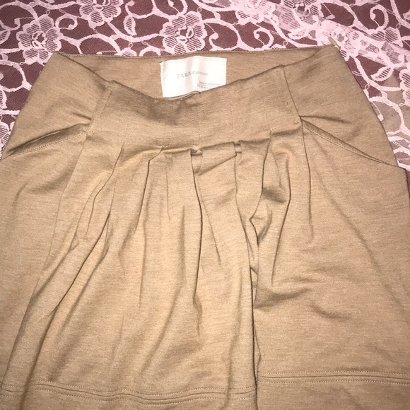 Zara Collection Skater Skirt Pockets Side Zipper M - Picture 3 of 7